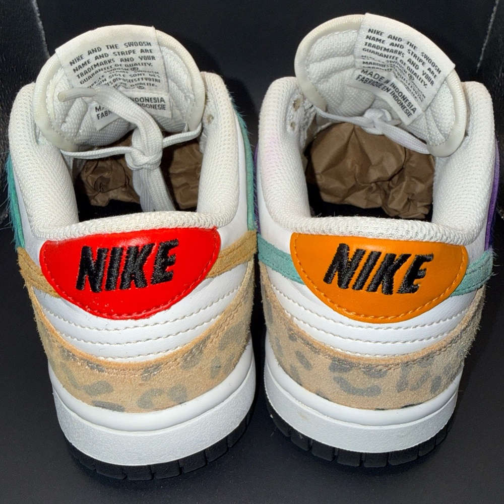 Size 6 - Nike Dunk SE Low Safari Mix Wmns, DN3866-100, Clean, No Box, Good Cond - Picture 3 of 10